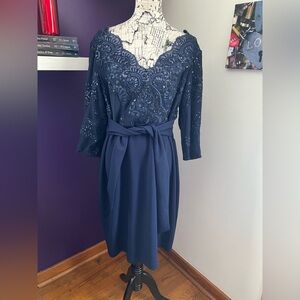 Alex Evenings Womens Size Long Sleeve Formal Dress